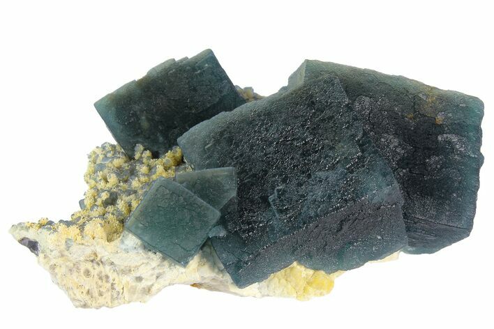 Seafoam-Green, Cubic Fluorite (Large Crystals) - Huanggang Mine #182652